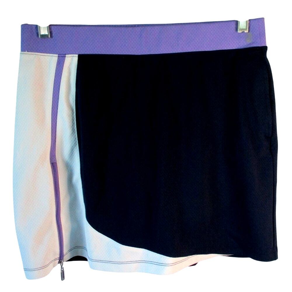 Izod Golf Women's Blue Pull On Mid Rise Stretch Skort Size Medium